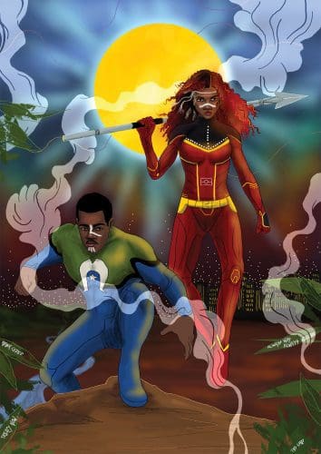 <em>Blak Superheroes by Dylan Mooney</em>
