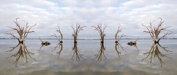 to come together as water